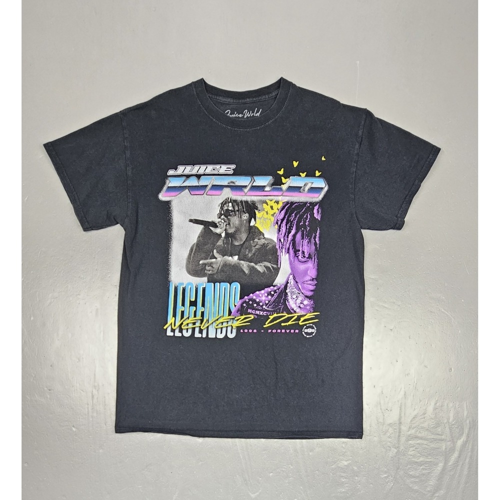 Juice Wrld T-Shirt Mens Medium Legends Never Die Black Hip-Hop Rap Tee
